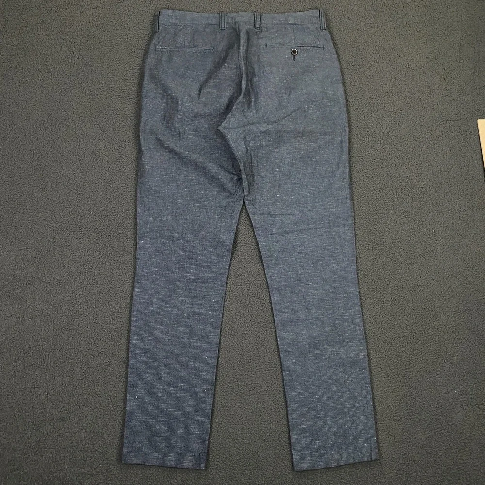 J.Crew 770 Pants Mens 31x32 Blue Baird McNutt Cotton Irish Linen Chino Dress